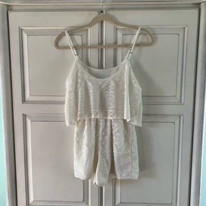 Aeropostale White Romper